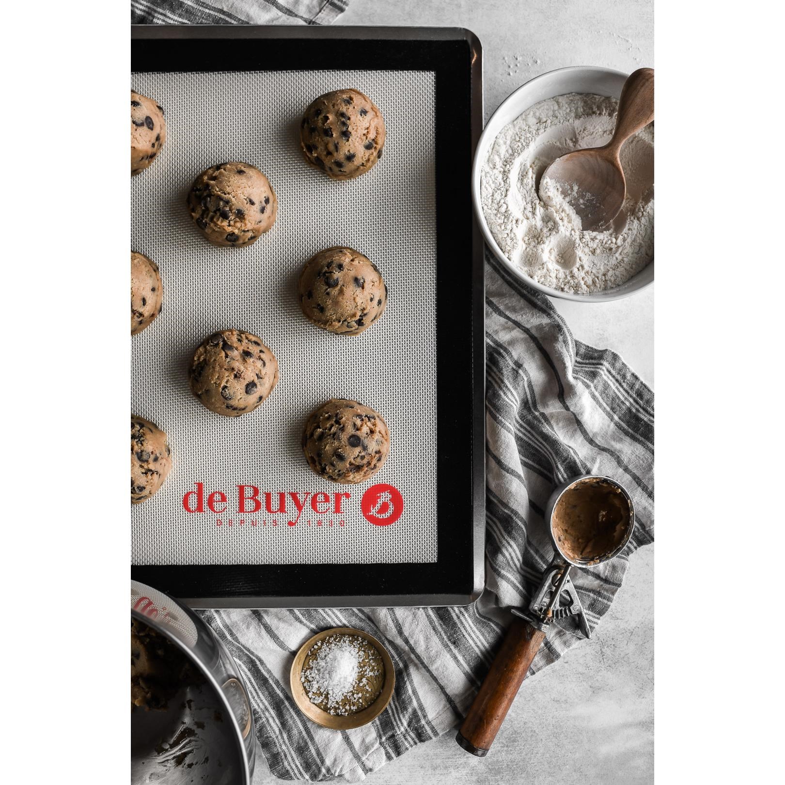 Silikonová nepřilnavá pečící podložka de Buyer 40x30cm bílá_0