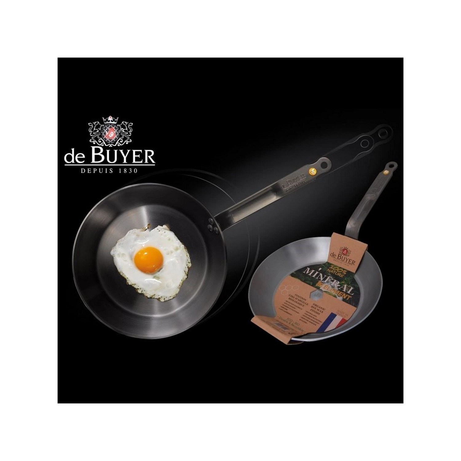 Ocelová pánev de Buyer MINERAL B P.32cm 2,7l_0