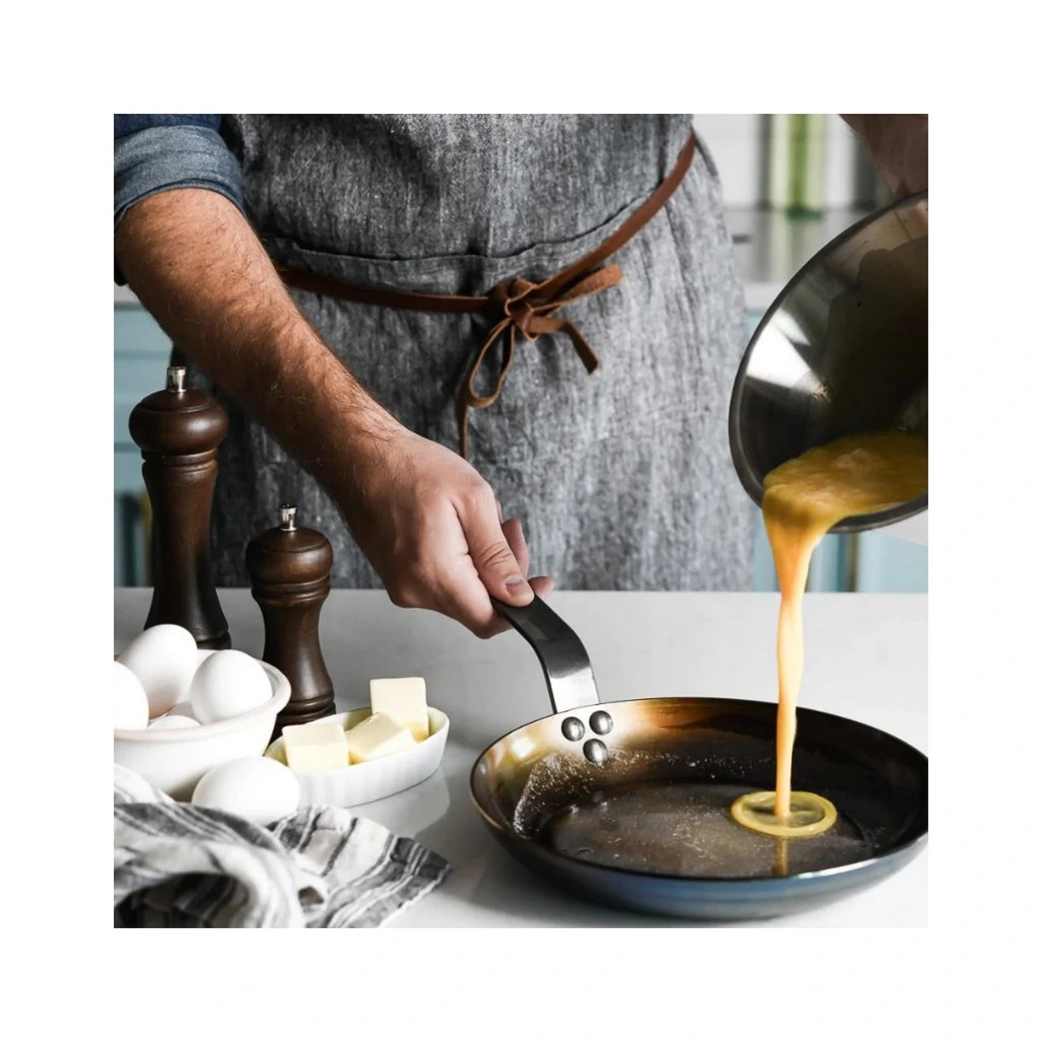 Ocelová pánev na omelety de Buyer MINERAL B P.24cm_6