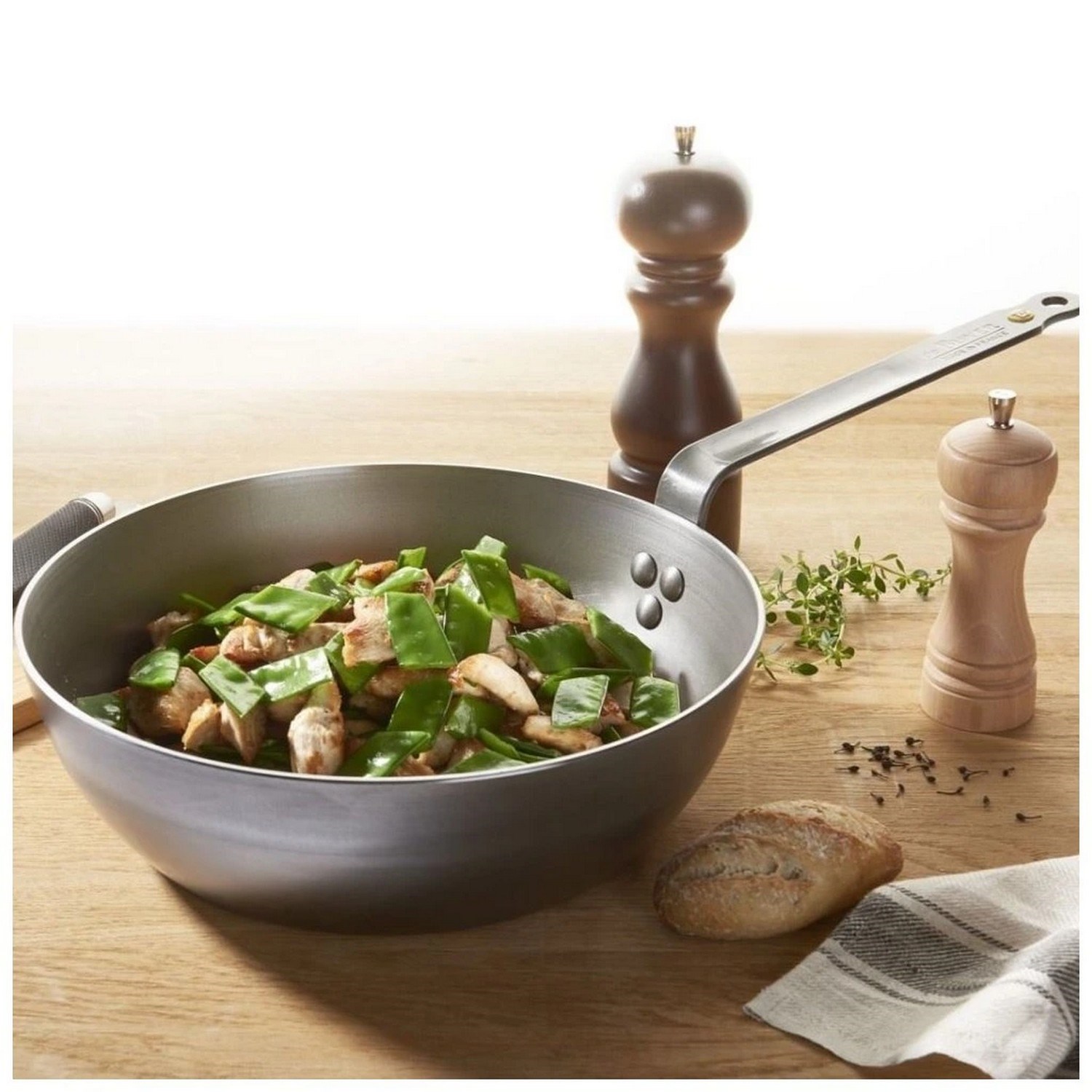 Ocelová hluboká pánev de Buyer MINERAL B P.28cm 4l_7