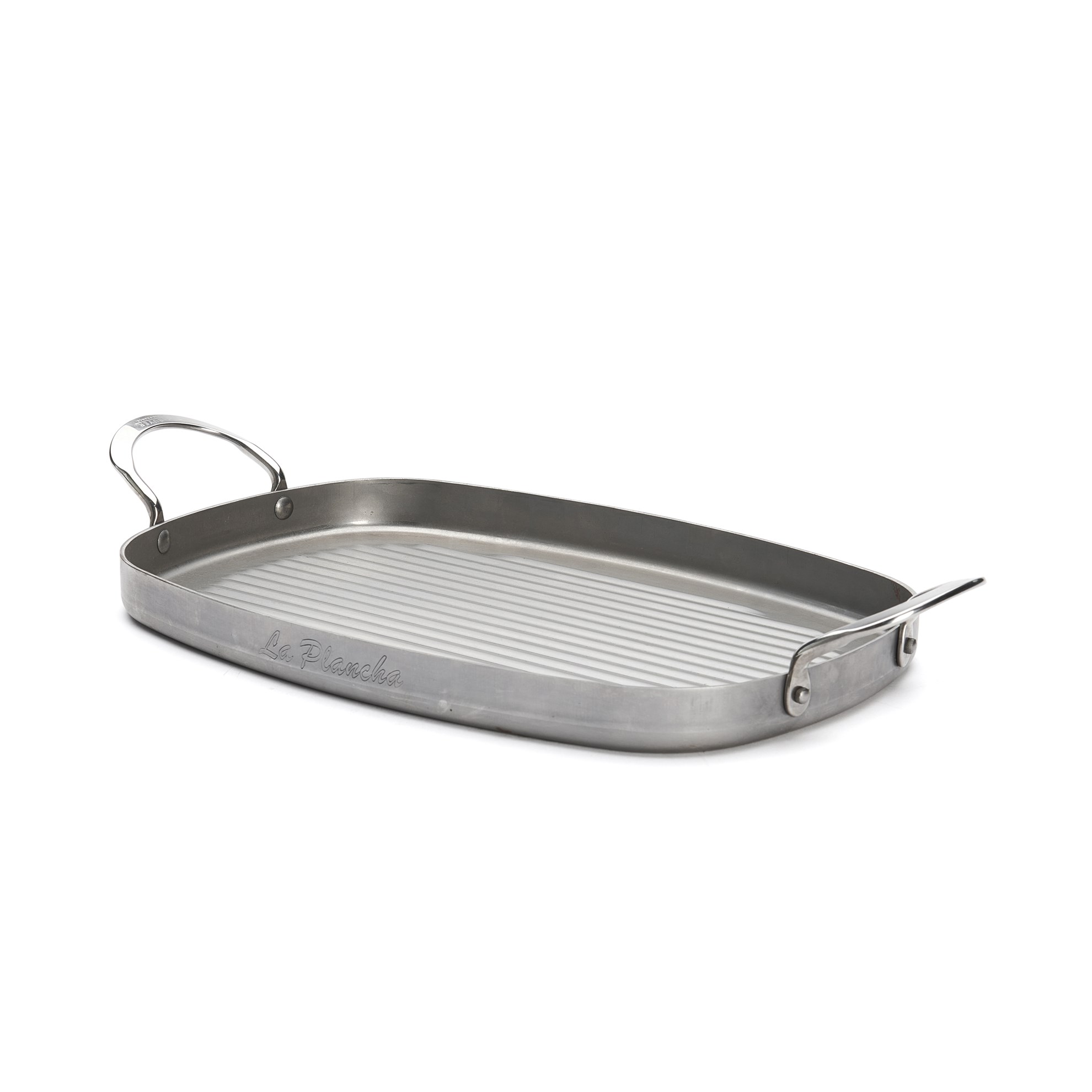 Oválná pánev ke grilování Plancha de Buyer MINERAL B 38x26cm vroubky_1