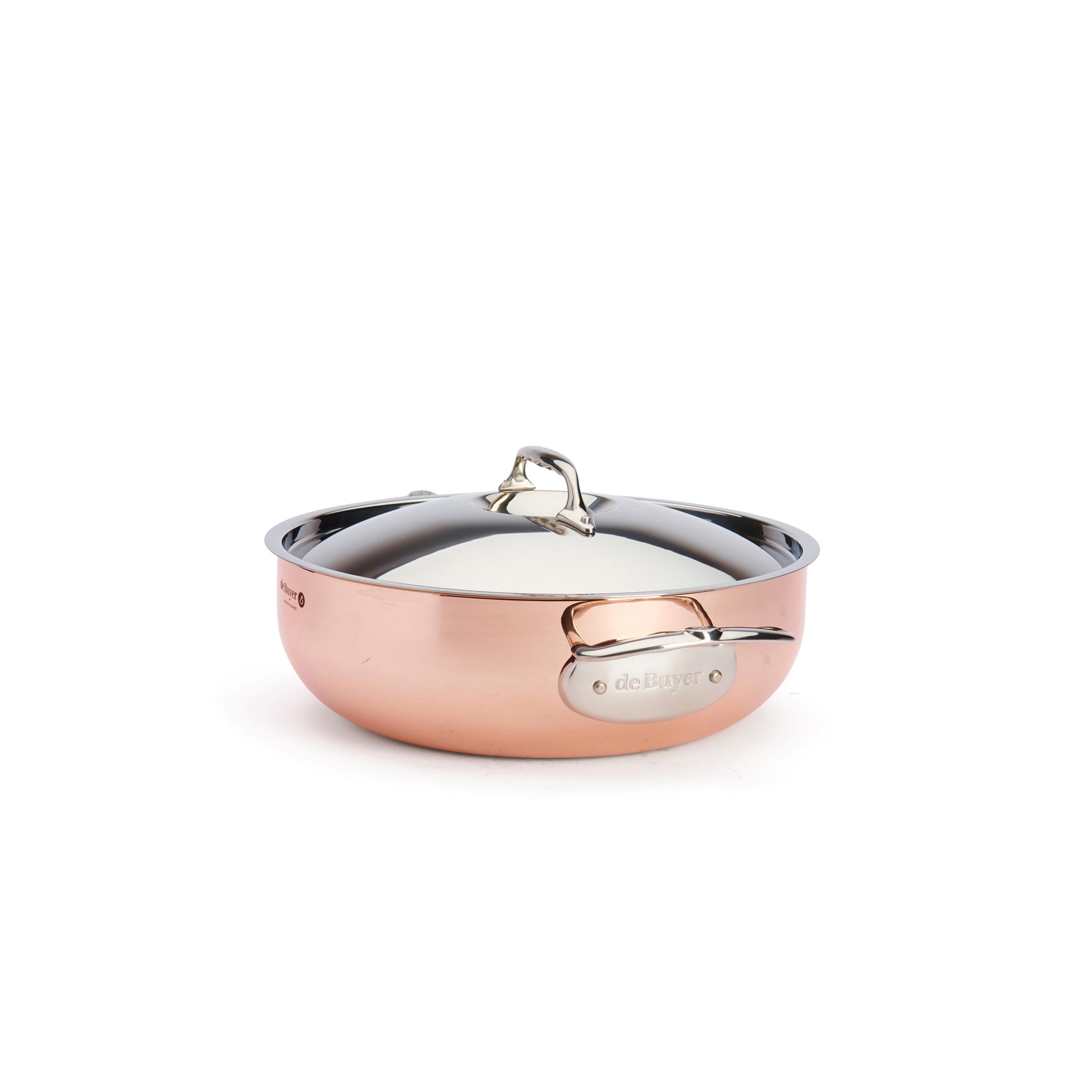 Měděná pánev s poklicí de Buyer PRIMA MATERA P.28cm 4,9l_5