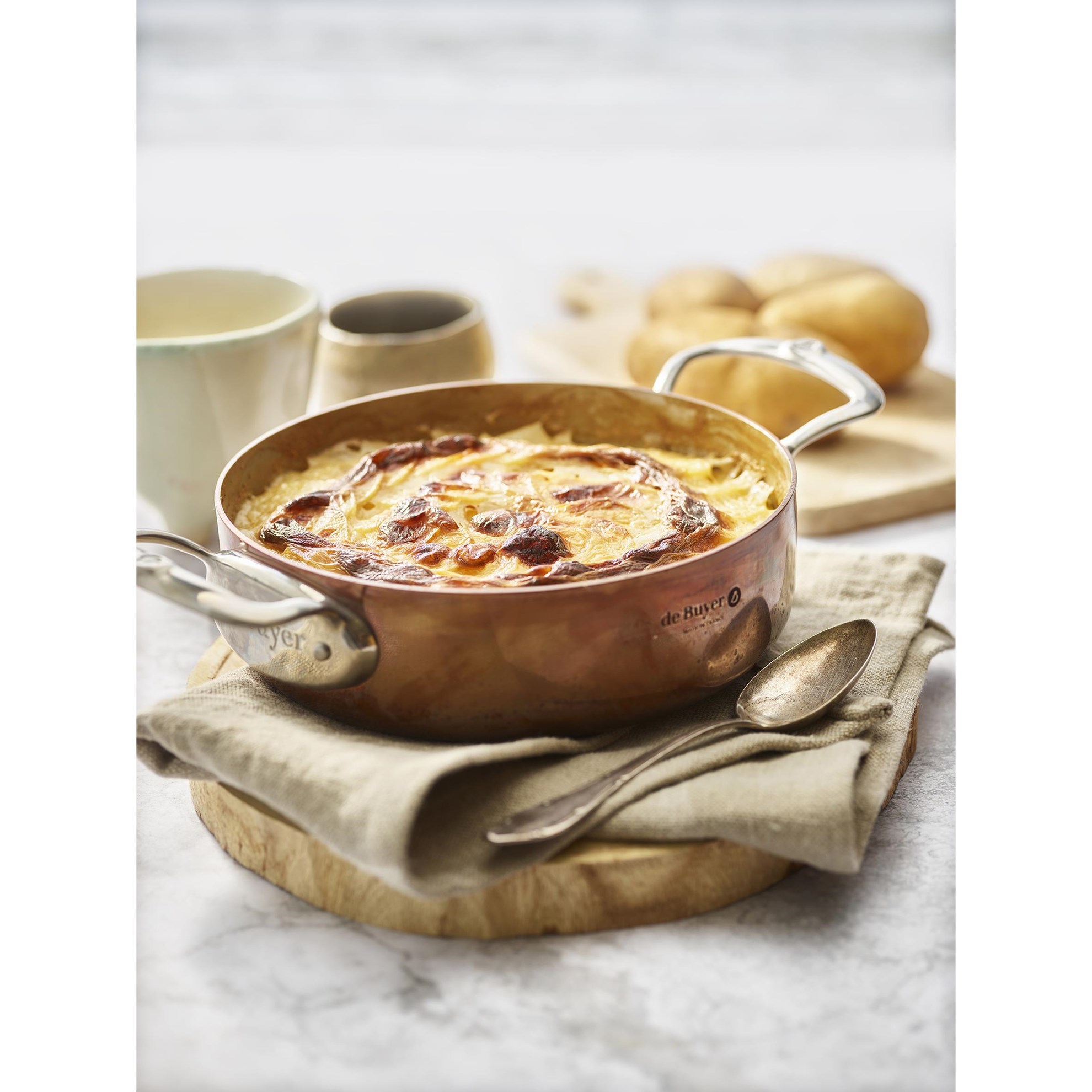 Měděný hrnec s poklicí de Buyer PRIMA MATERA P.20cm 1,8l_0