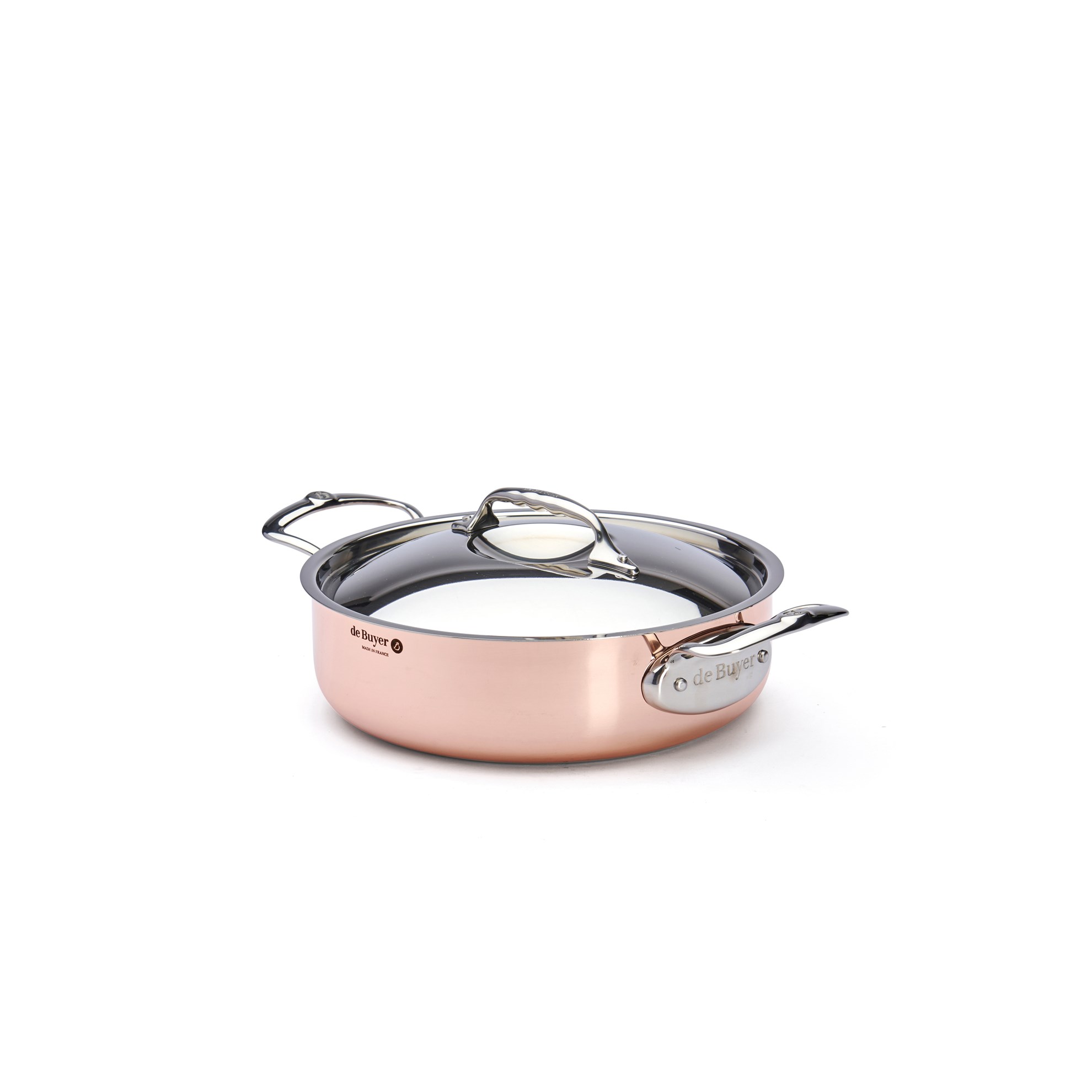 Měděný hrnec s poklicí de Buyer PRIMA MATERA P.24cm 3,1l_1