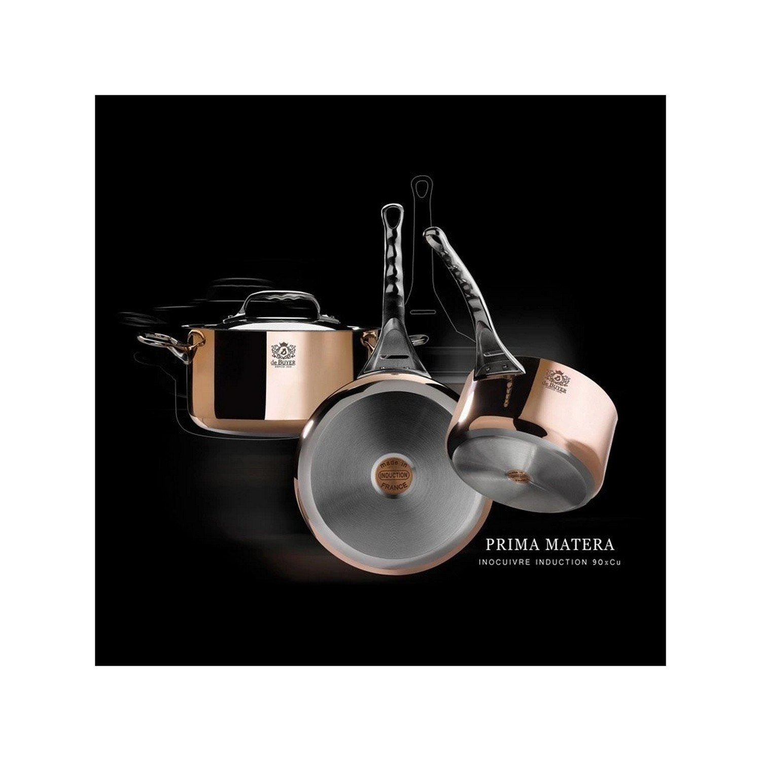 Měděný hrnec s poklicí de Buyer PRIMA MATERA P.28cm 4,9l_0