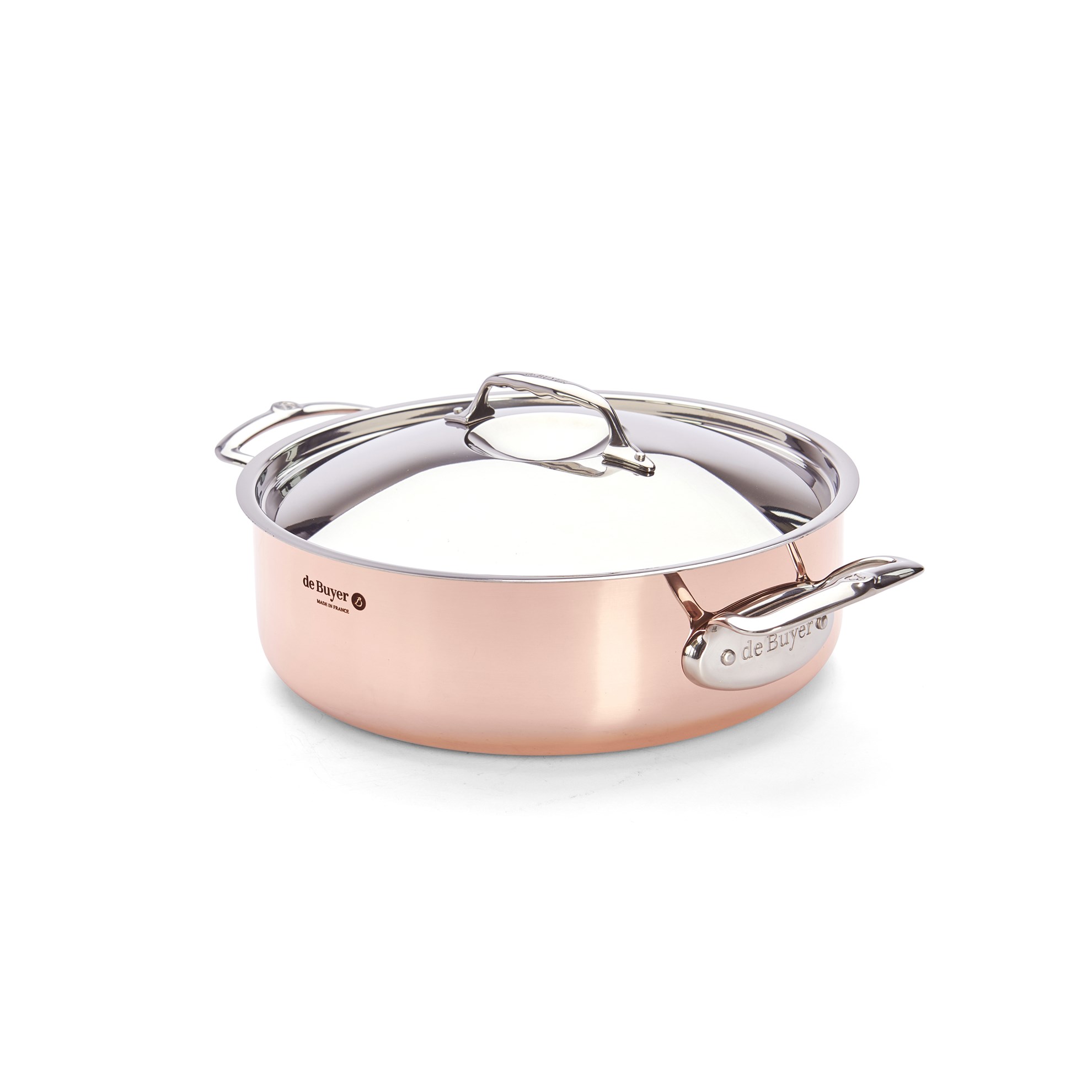 Měděný hrnec s poklicí de Buyer PRIMA MATERA P.28cm 4,9l_1