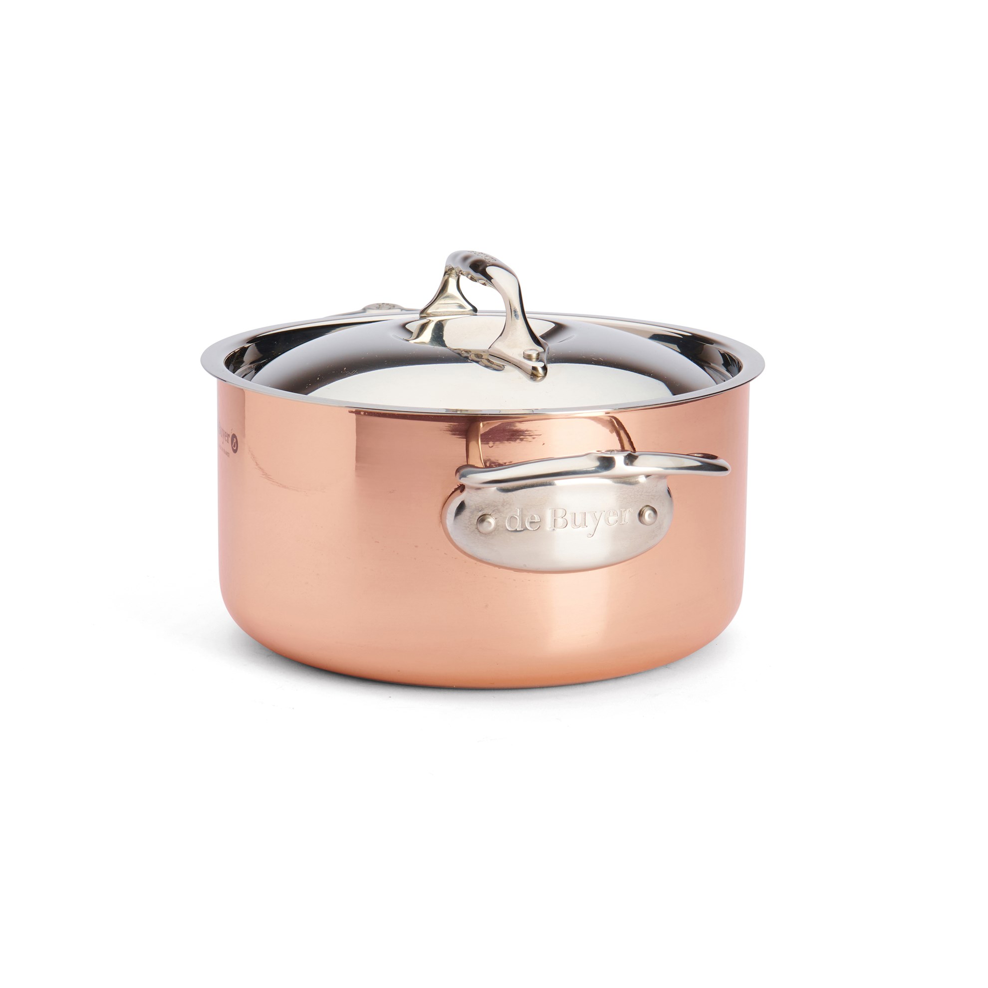 Měděný hrnec s poklicí de Buyer PRIMA MATERA P.20cm 3,3l_4