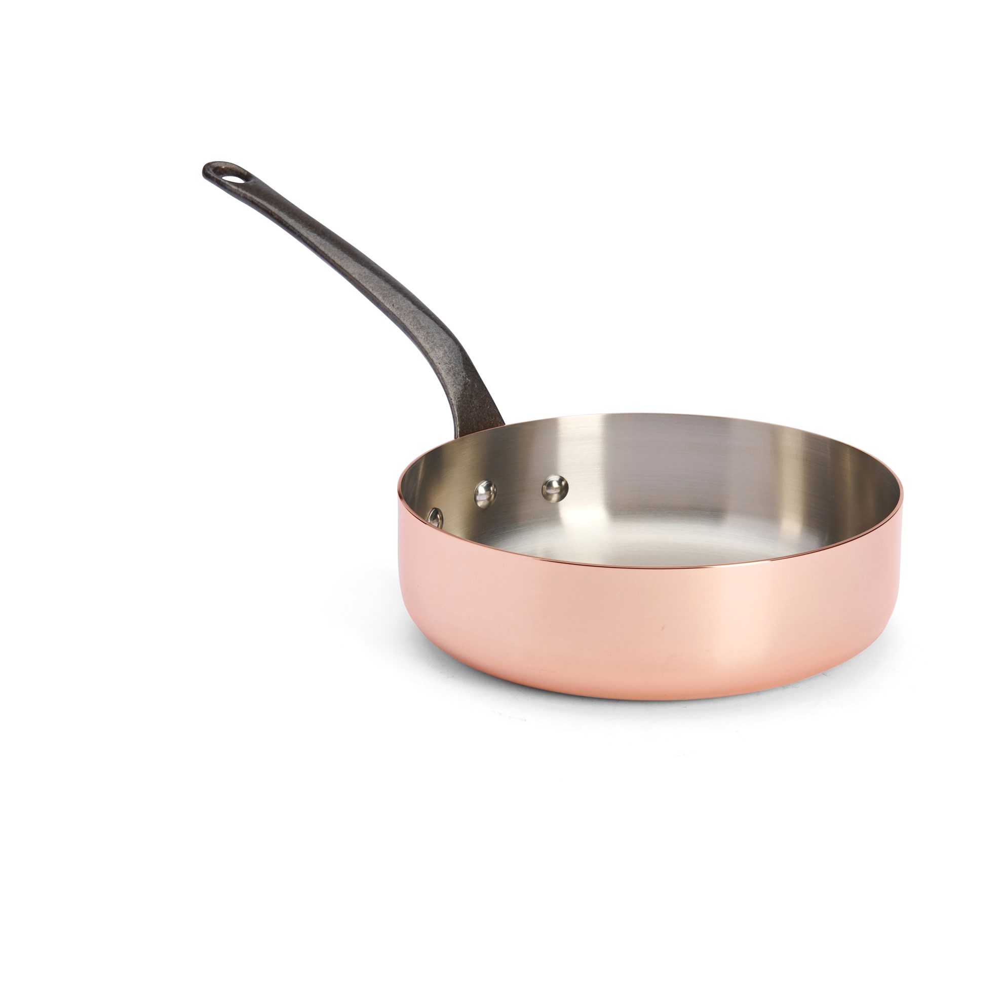 Měděná pánev soté de Buyer PRIMA MATERA P.24cm 3 l tmavá rukojeť_1