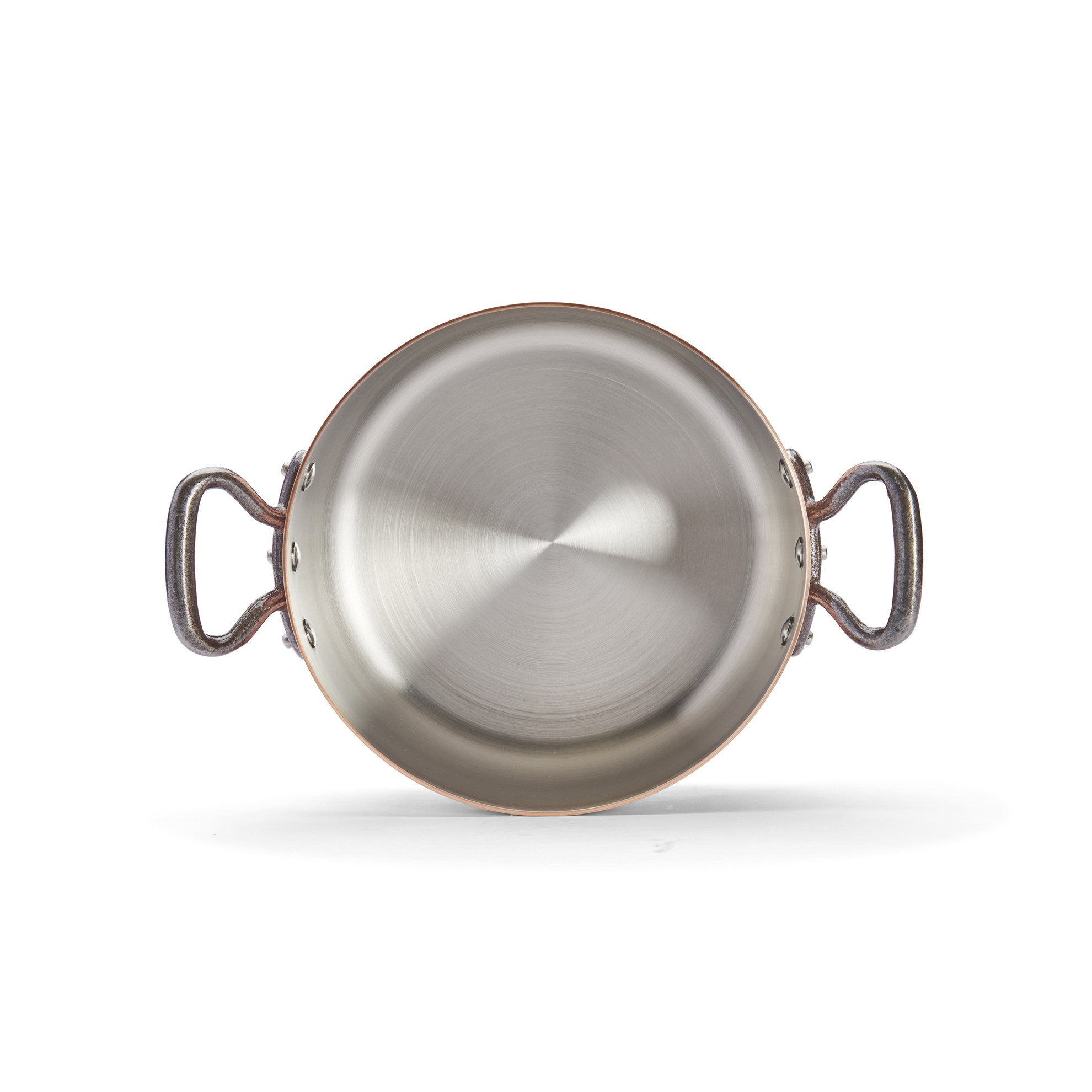 Měděný hrnec s poklicí de Buyer PRIMA MATERA P.24cm 5,4l tmavá rukojeť_3