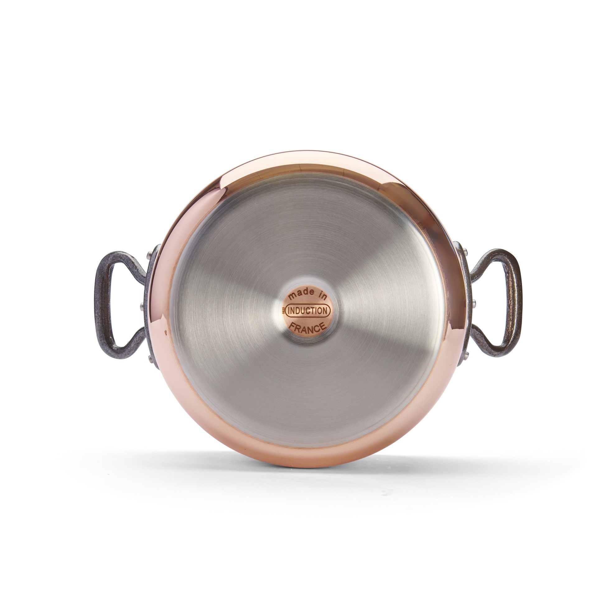 Měděný hrnec s poklicí de Buyer PRIMA MATERA P.24cm 5,4l tmavá rukojeť_4