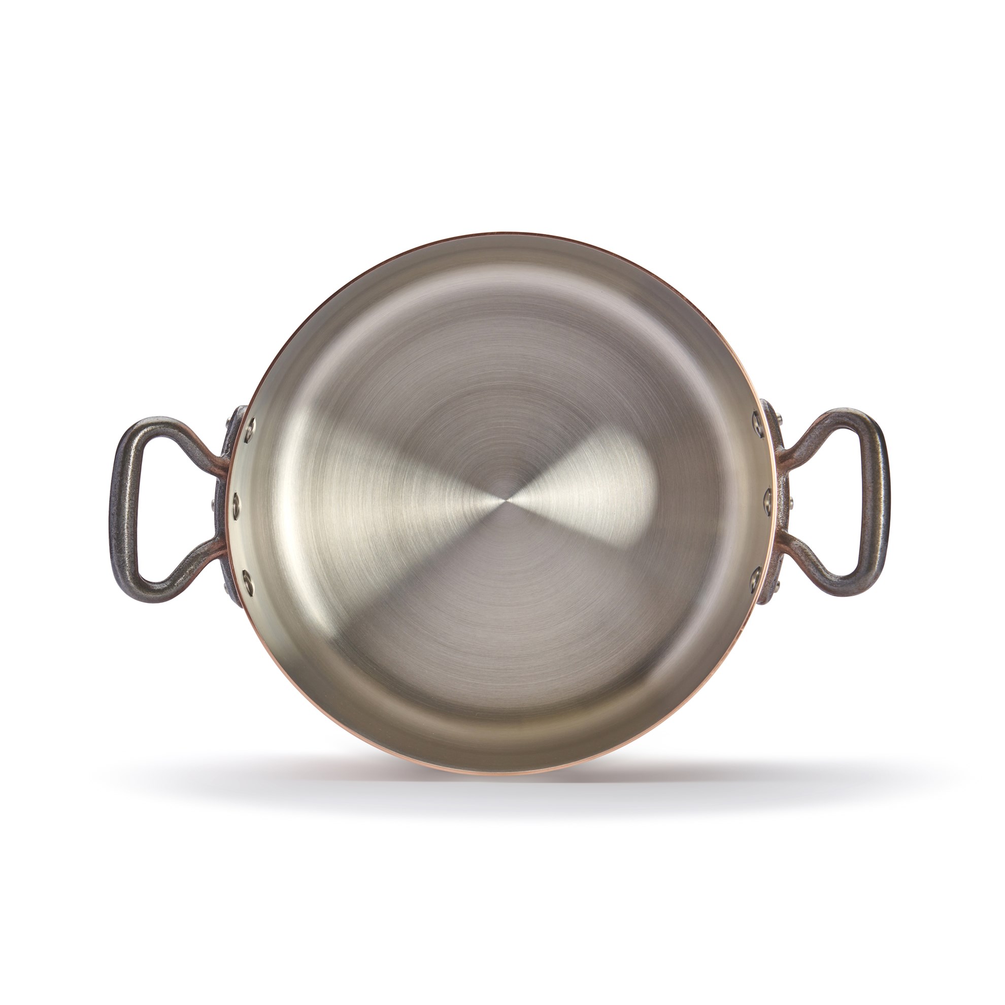 Měděný hrnec s poklicí de Buyer PRIMA MATERA P.28cm 8l tmavá rukojeť_3