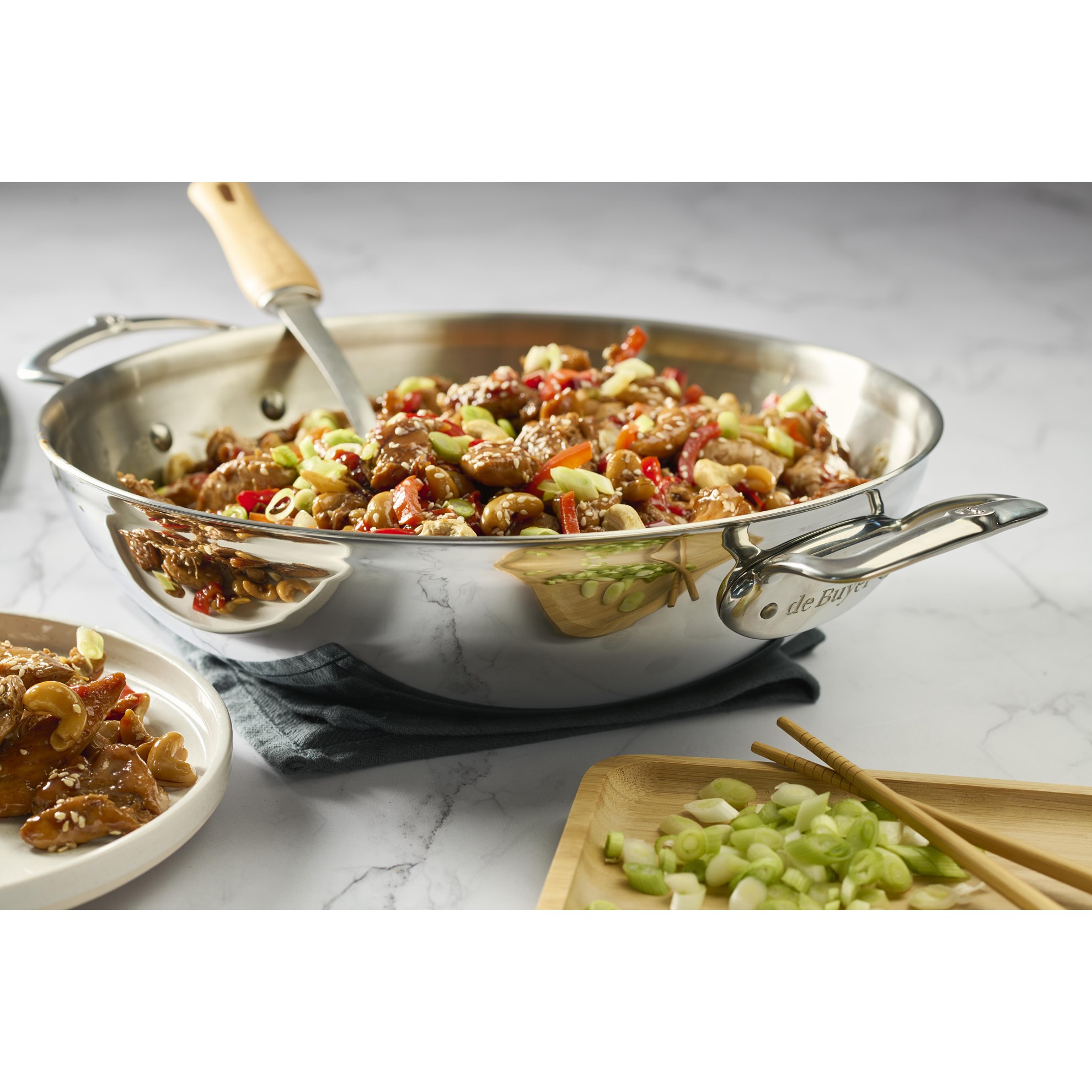 Nerezová pánev WOK de Buyer AFFINITY P.32cm 3,5l_0