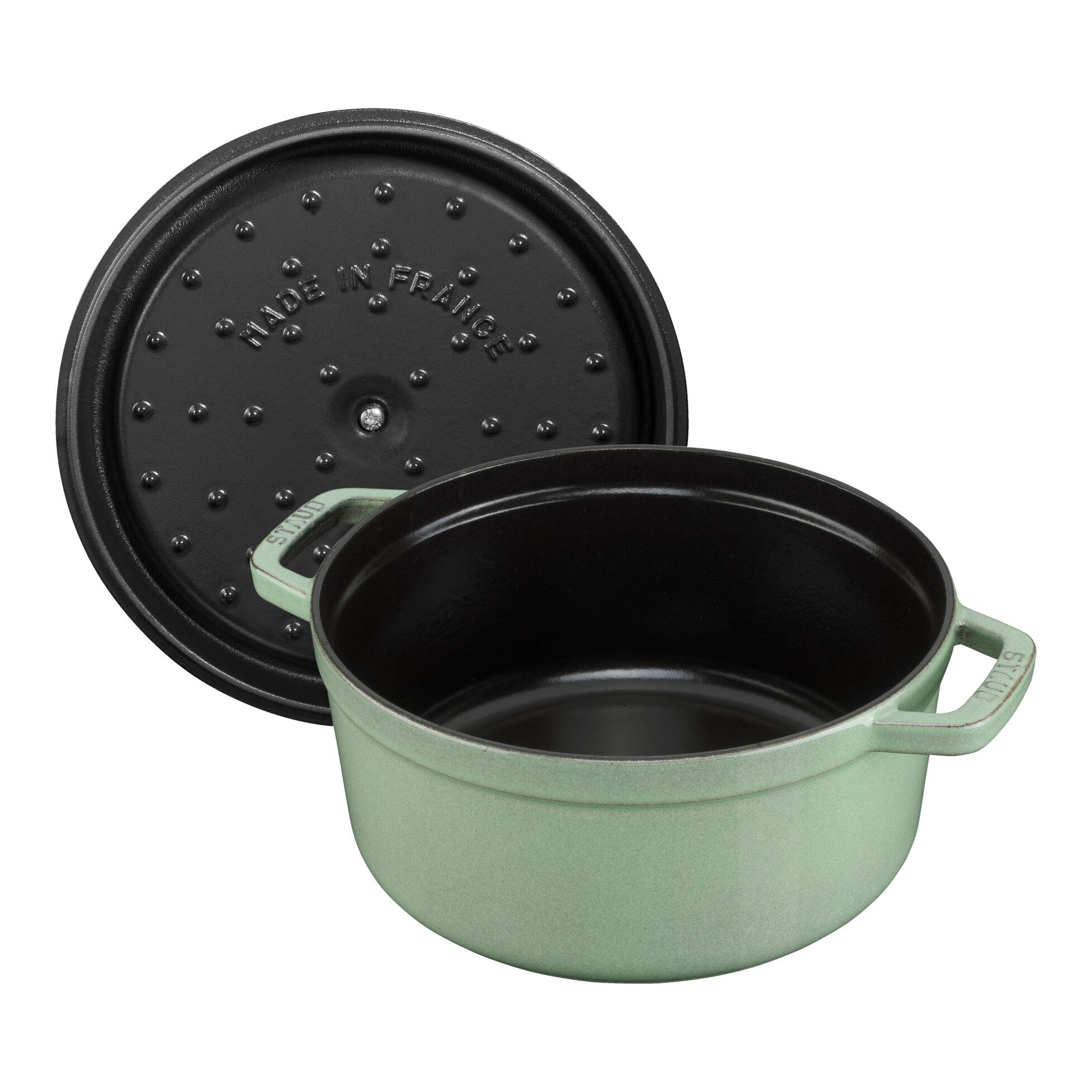 Hrnec STAUB kulatý 24 cm šalvějově zelený 3,8l_1