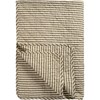 Prošívaná deka/přehoz Ib Laursen béžovo-olivový proužek 180x130 cm_0