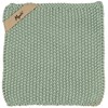 Pletená chňapka Mynte Ib Laursen 22x22 cm mintová_0