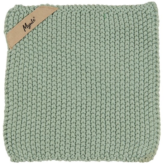Pletená chňapka Mynte Ib Laursen 22x22 cm mintová_0