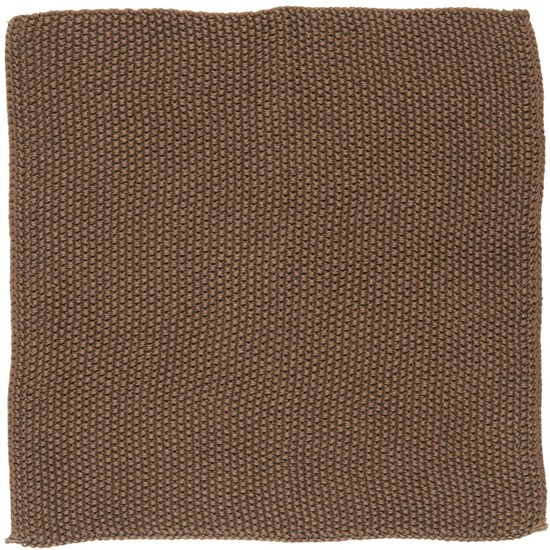 Pletená utěrka na nádobí Mynte Ib Laursen 25x25 cm hnědá_0