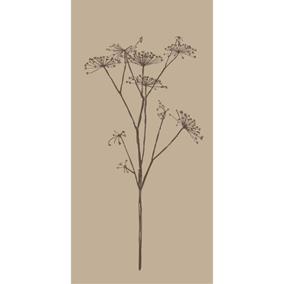 Papírové ubrousky Ib Laursen s motivem rostliny BAL/16 ks hnědé_0