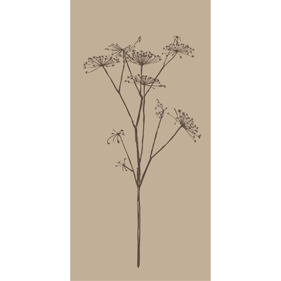 Papírové ubrousky Ib Laursen s motivem rostliny SET/16ks hnědé_0