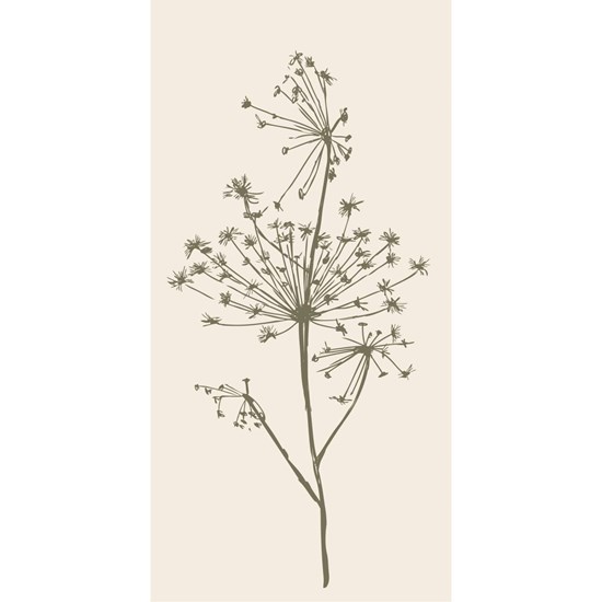 Papírové ubrousky Ib Laursen s motivem rostliny SET/16ks bílé_0