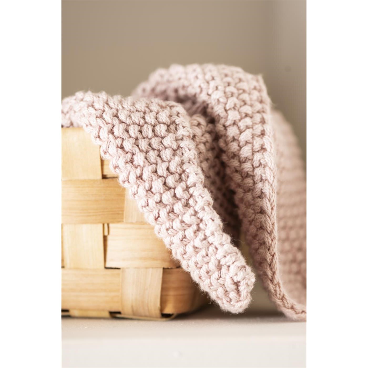 Pletená chňapka Mynte Ib Laursen 22x22 cm růžová_2