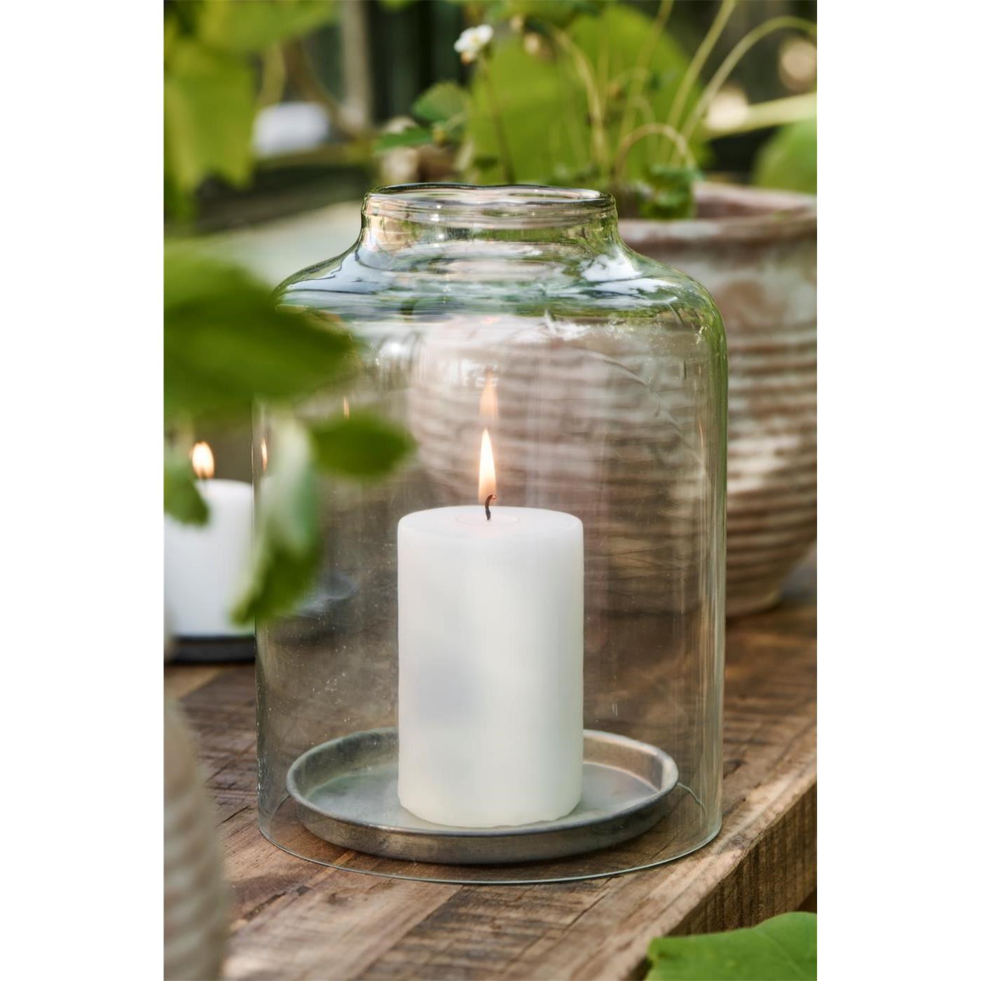 Skleněný zvon na svíčku Ib Laursen Malou /M V.20,5 cm_0