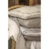 Prošívaná deka/přehoz Ib Laursen bílo-hnědý proužek_2