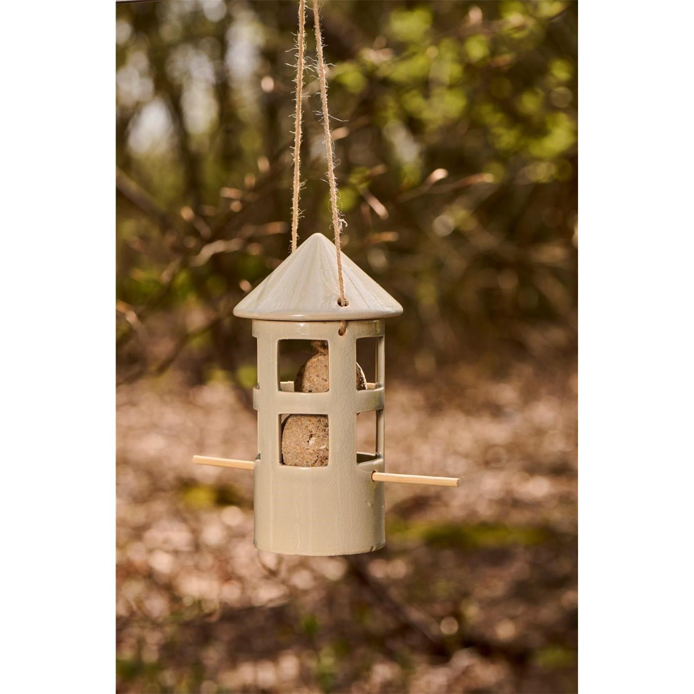 Keramické krmítko pro ptáky Ib Laursen na zavěšení V.30 cm_0