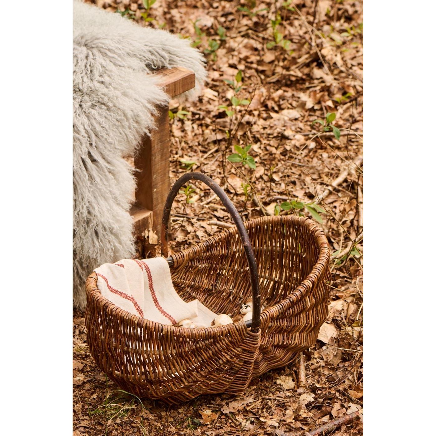 Proutěný košík Ib Laursen oválný D.54 cm_0