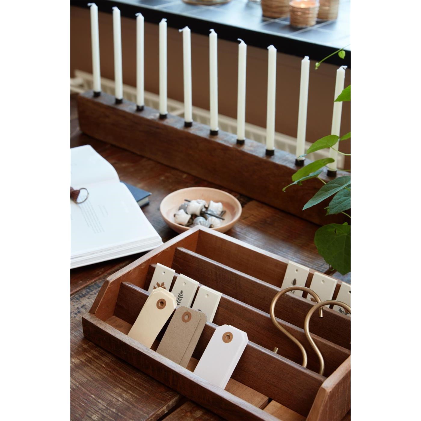 Papírová jmenovka na dárky Ib Laursen 8x4 cm bílá_0