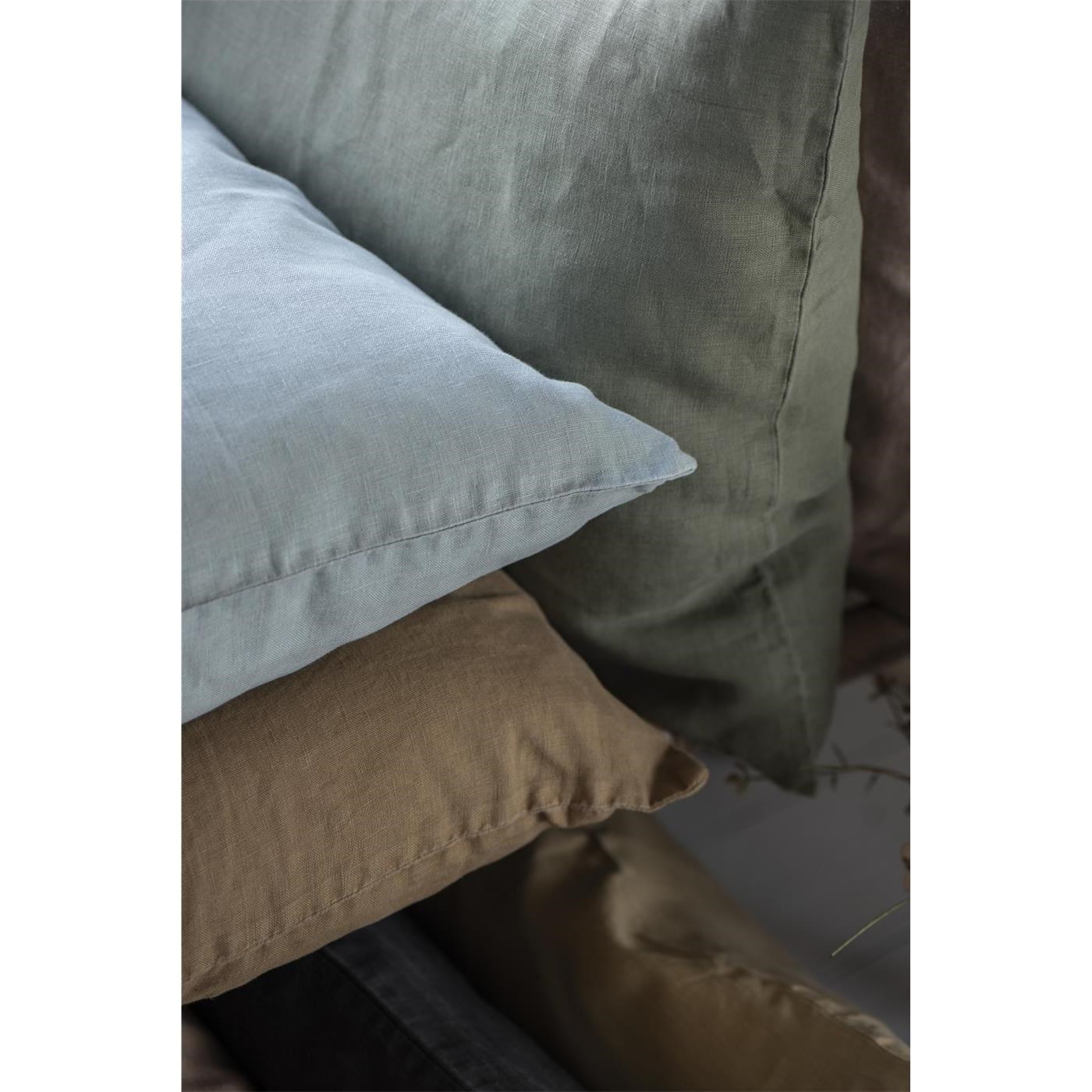 Lněný povlak na polštář Ib Laursen 50x50 cm olive_0