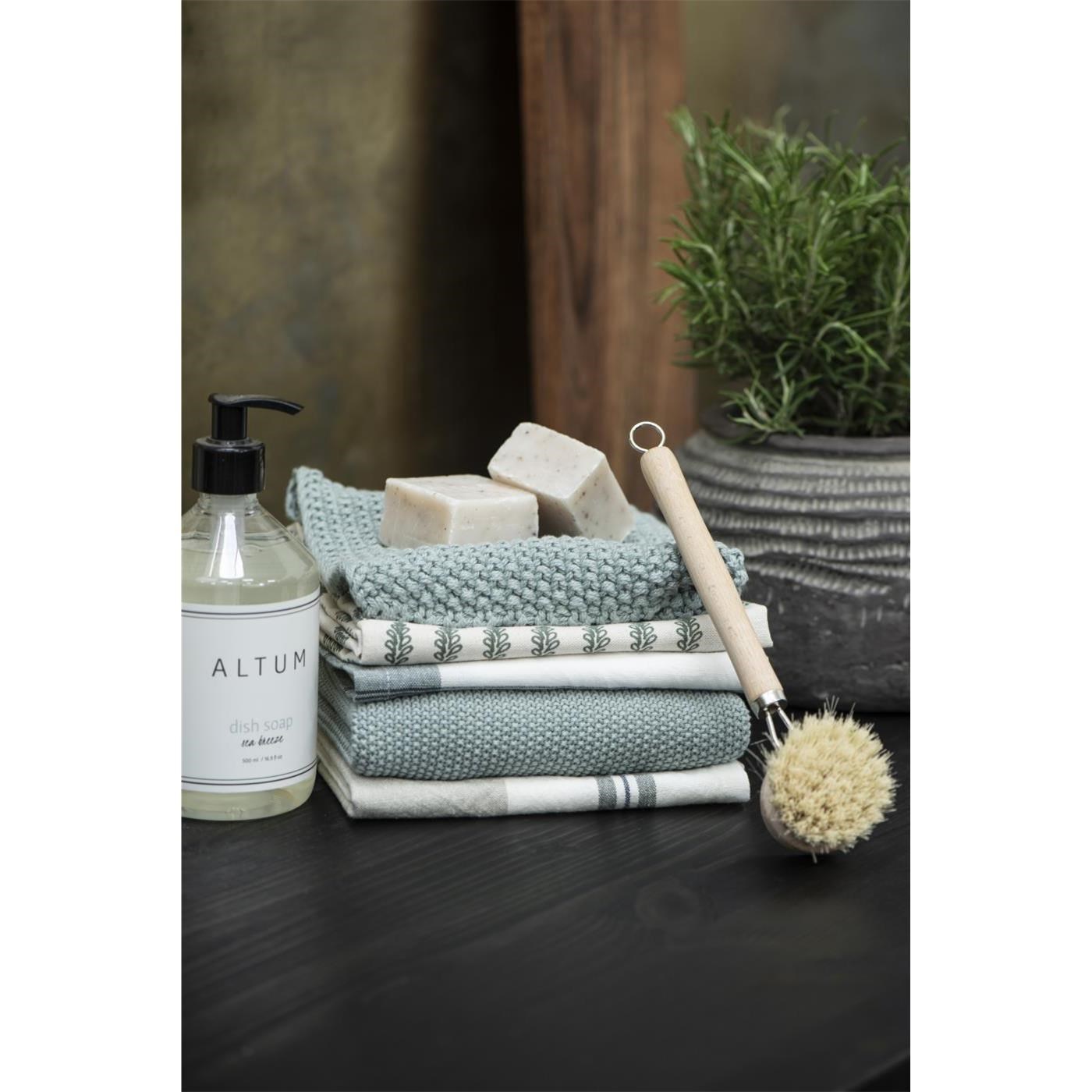 Pletená chňapka Mynte Ib Laursen 22x22 cm mintová_3