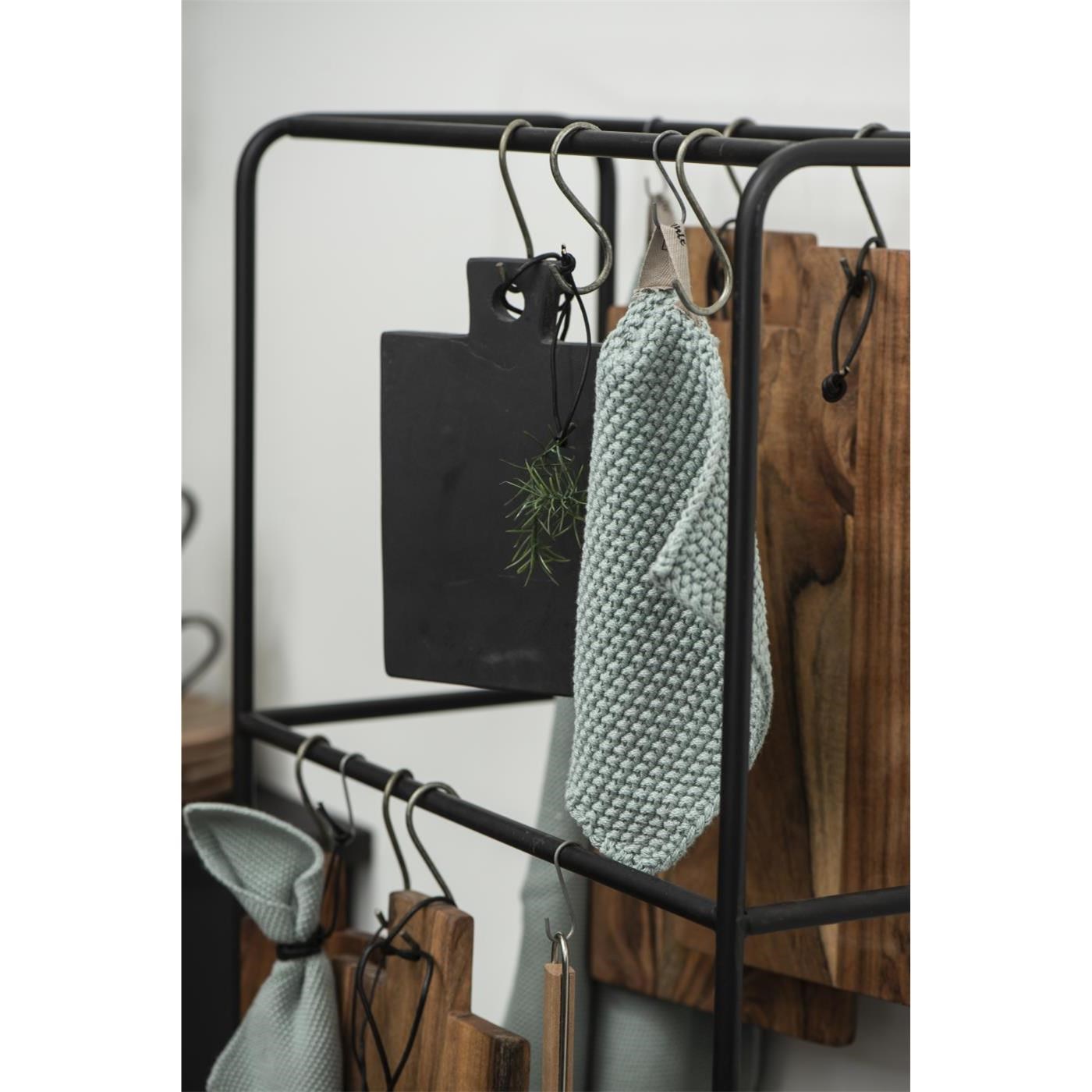 Pletená chňapka Mynte Ib Laursen 22x22 cm mintová_4