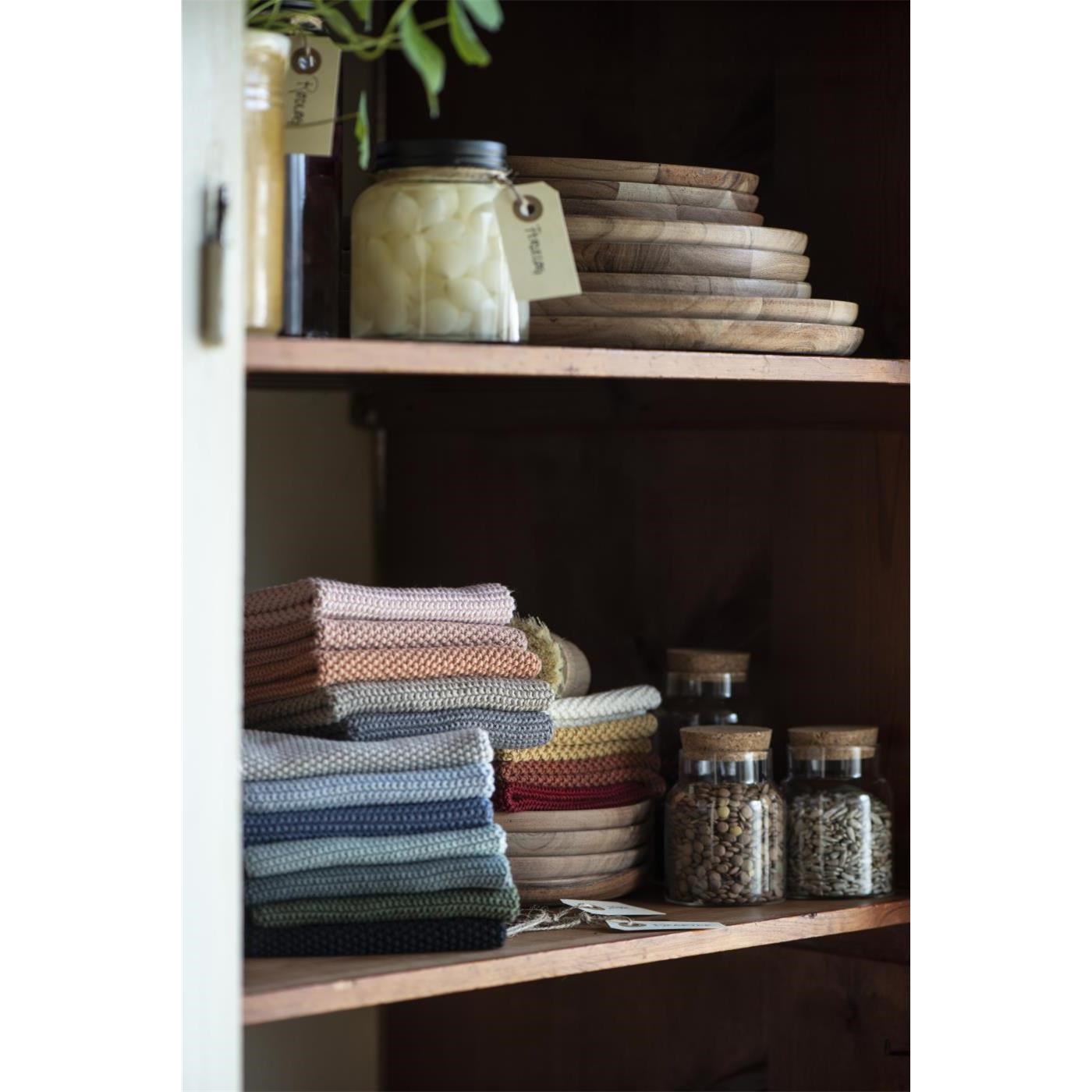 Pletená utěrka na nádobí Mynte Ib Laursen 25x25 cm písková_2