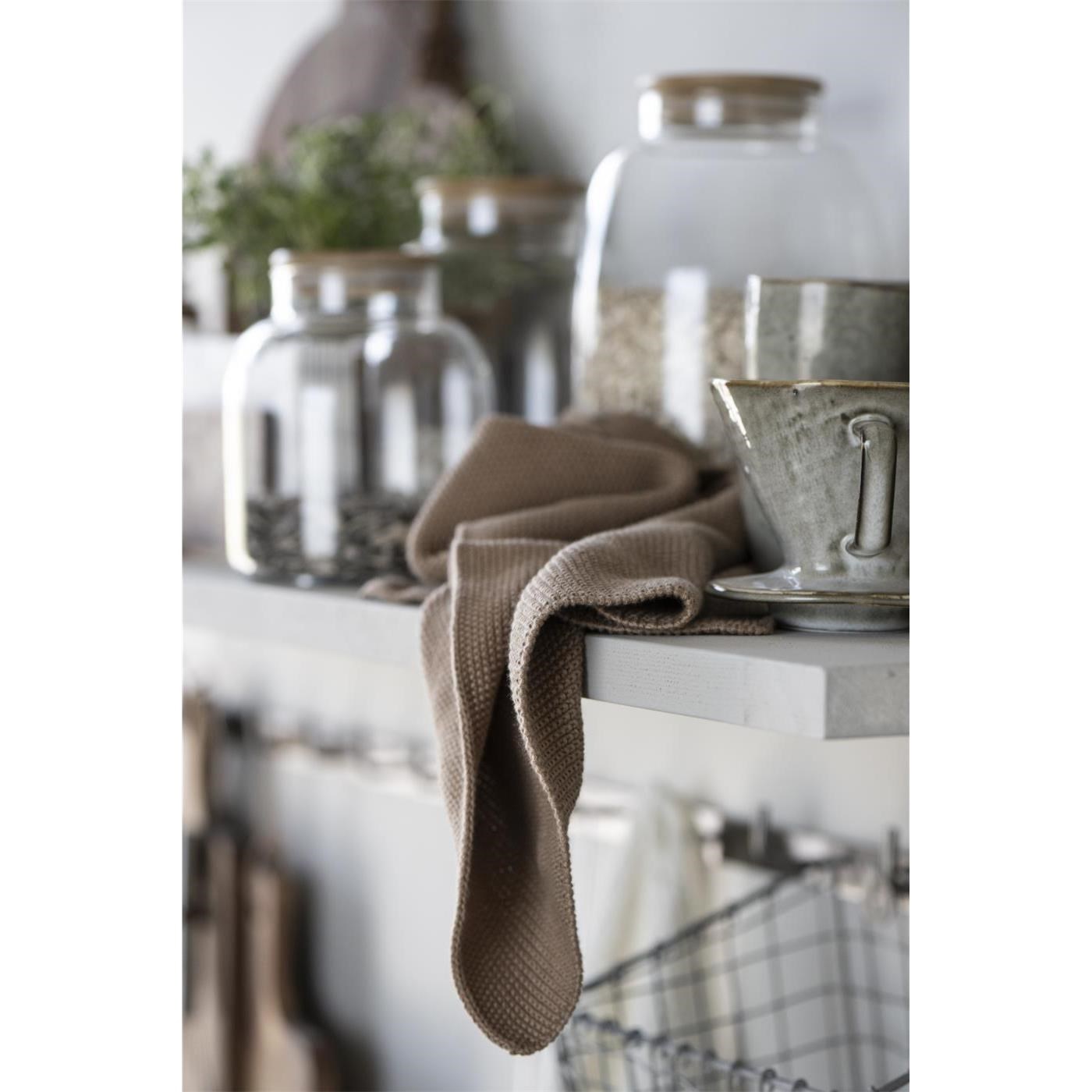 Pletená utěrka Mynte Ib Laursen 60x40 cm medová_2