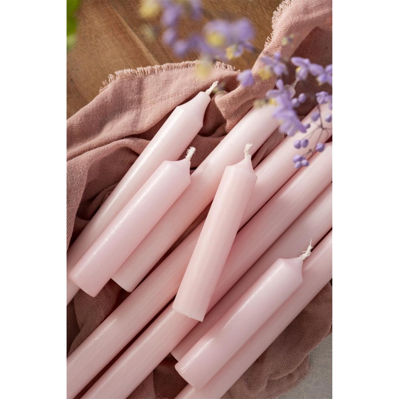 Svíčka Ib Laursen kulatá krátká V.11 cm růžová_3