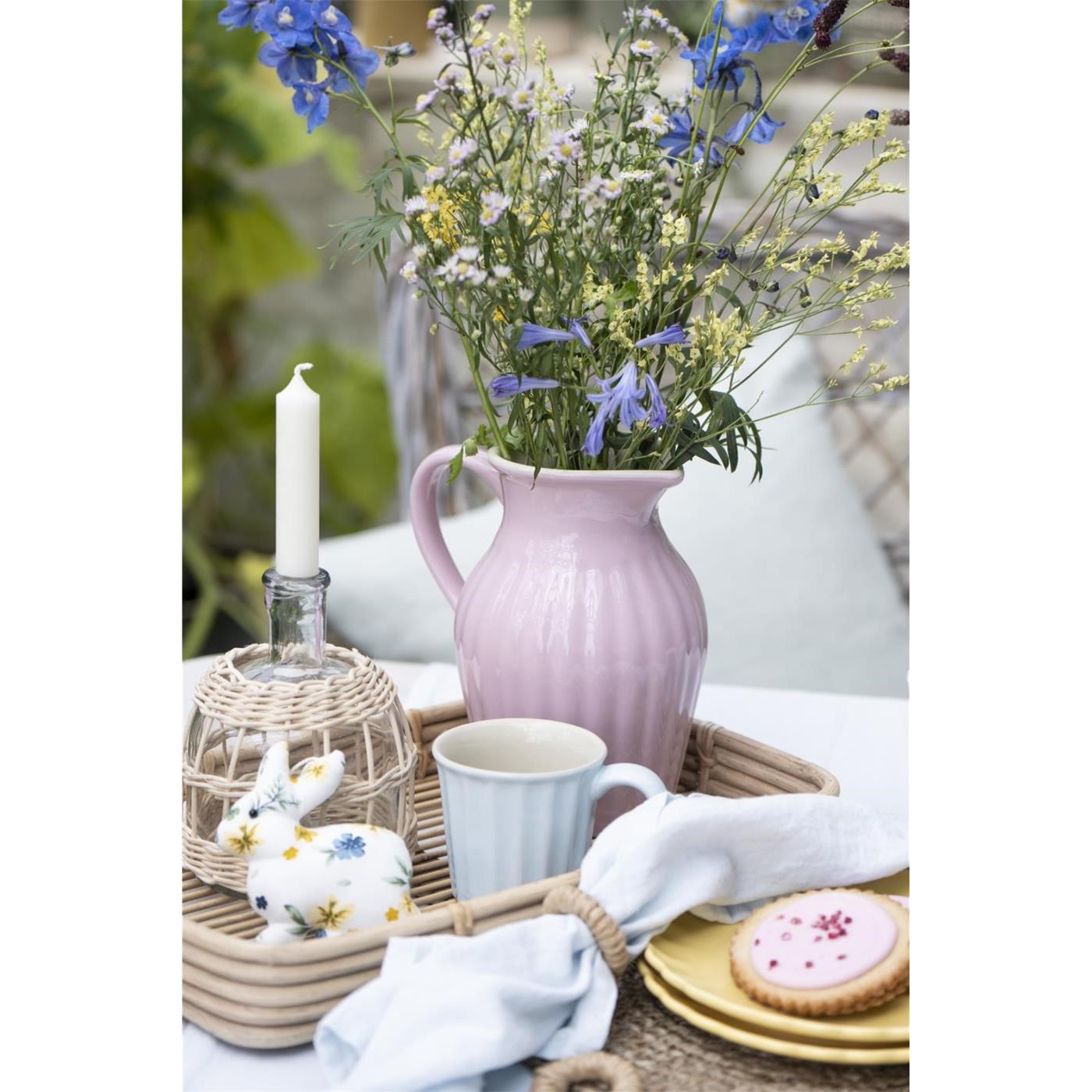 Svíčka Ib Laursen kulatá krátká V.11 cm slonovinově bílá_3