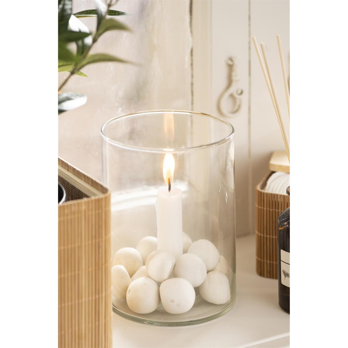 Skleněný svícen Ib Laursen s pevným držákem V.15 cm_3