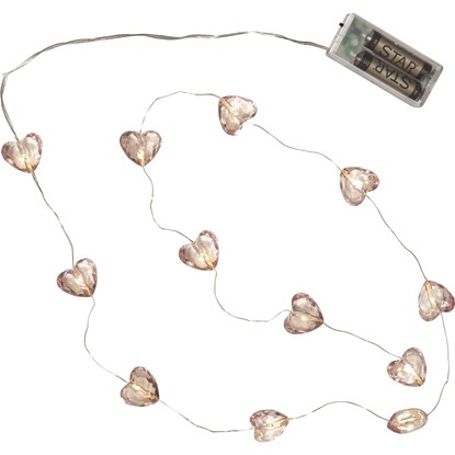 LED světelný řetěz srdíčka VALENTINE D.165cm_1
