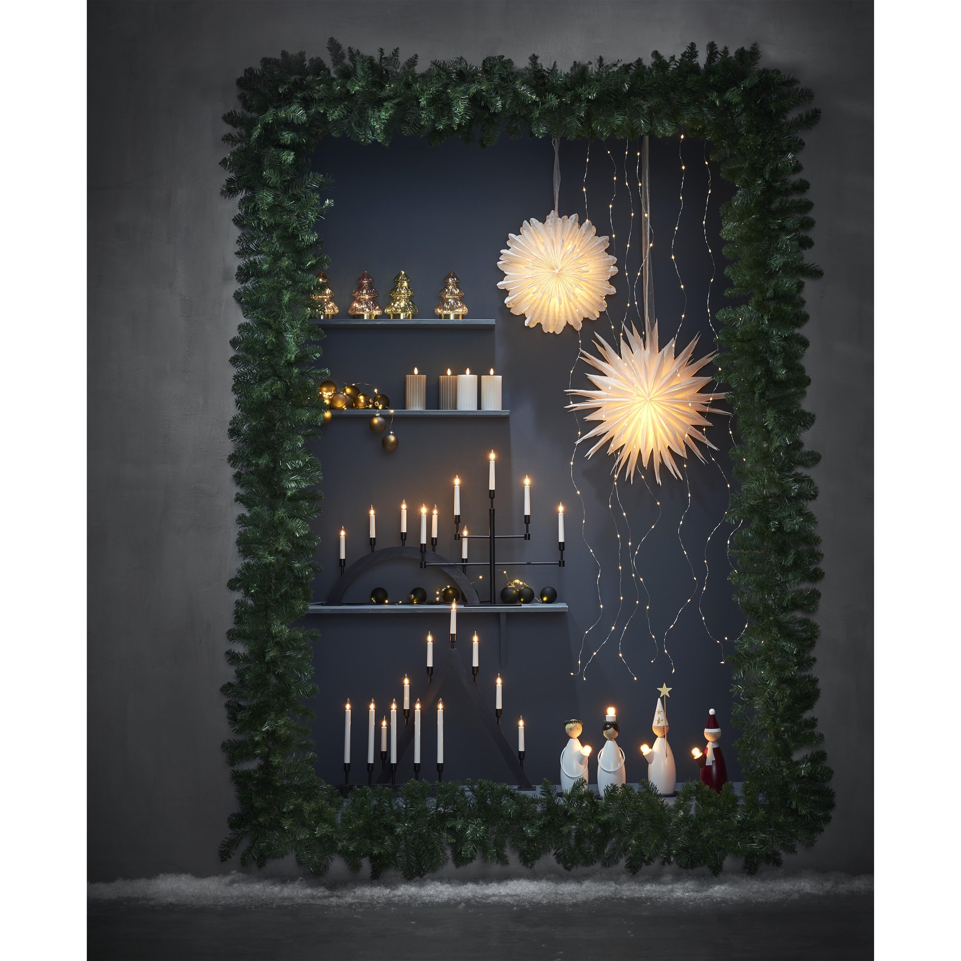 LED dekorační svíčka FLAMME STRIPE V.15cm béžová_2