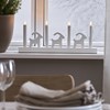 LED adventní svícen BRUSE D.43cm bílý_0