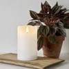 LED svíčka FLAMME RUSTIC 12,5 cm bílá_0