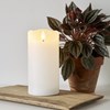 LED svíčka FLAMME RUSTIC 15 cm bílá_1