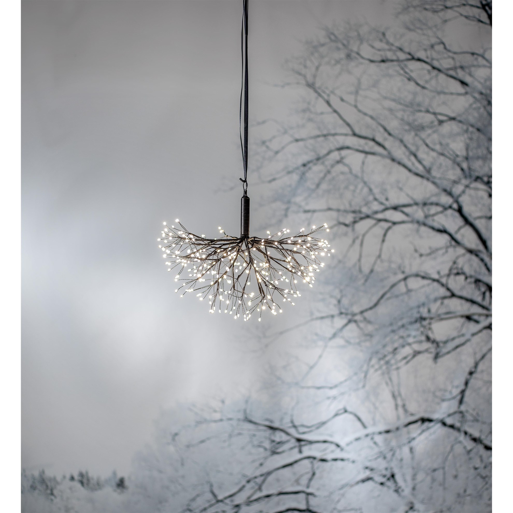 Závěsná LED dekorace STARDUST 288 diod P.40cm černá_0