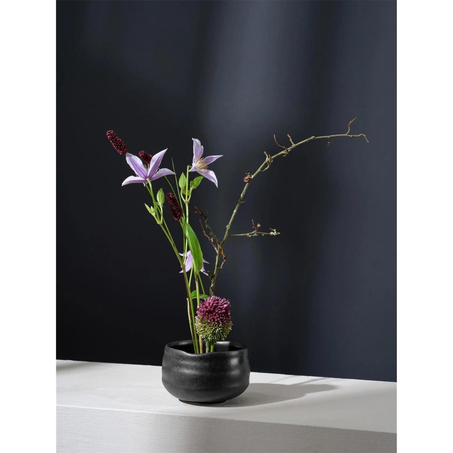 Květináč Asa MORIBANA V.9,5cm černý_0