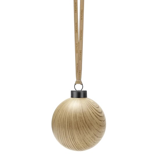 Vánoční odbody Blomus KISEKY P.7cm SET/4ks přírodní dub_4