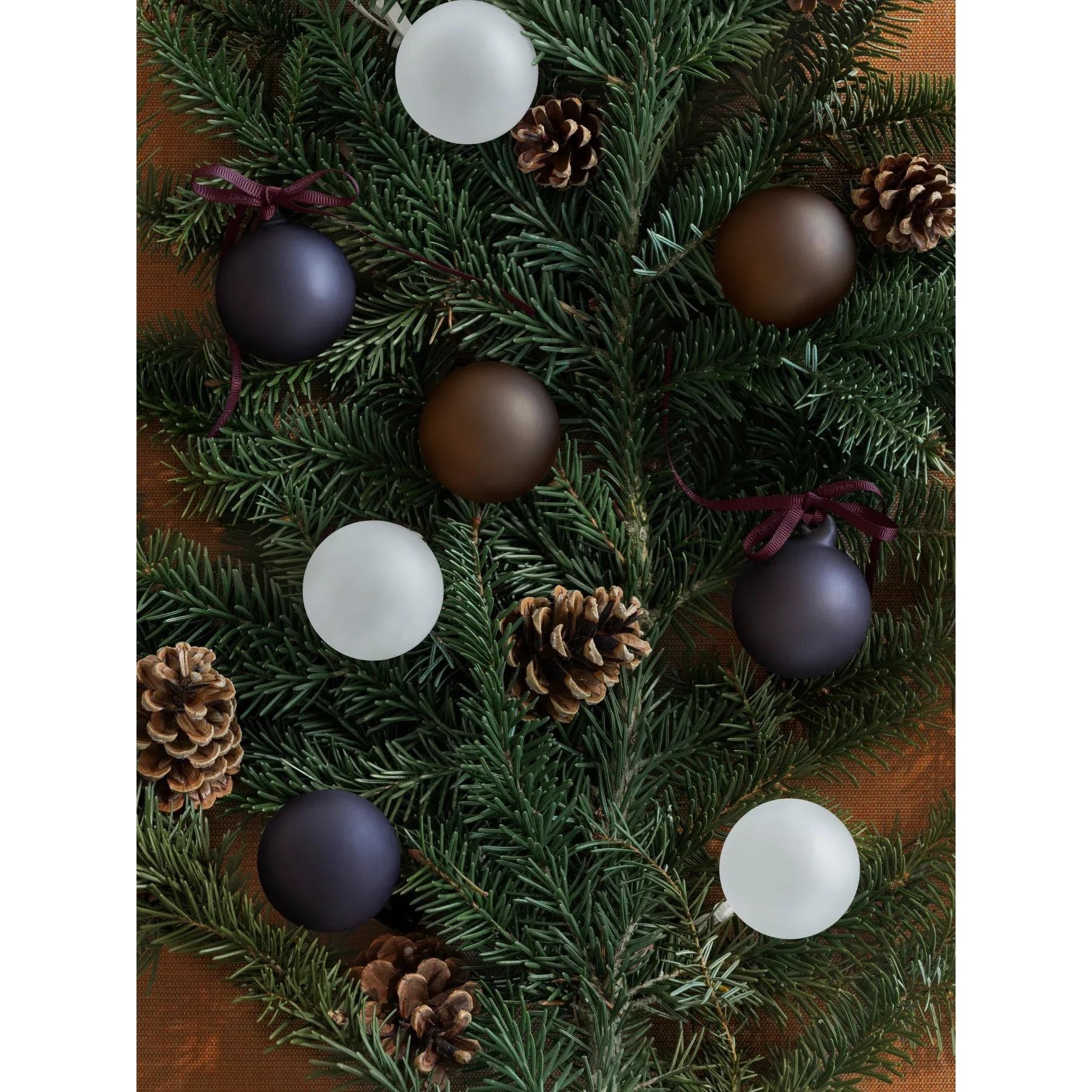 Skleněné ozdoby Blomus JUHLA P.7cm SET/4ks tmavě fialové_1