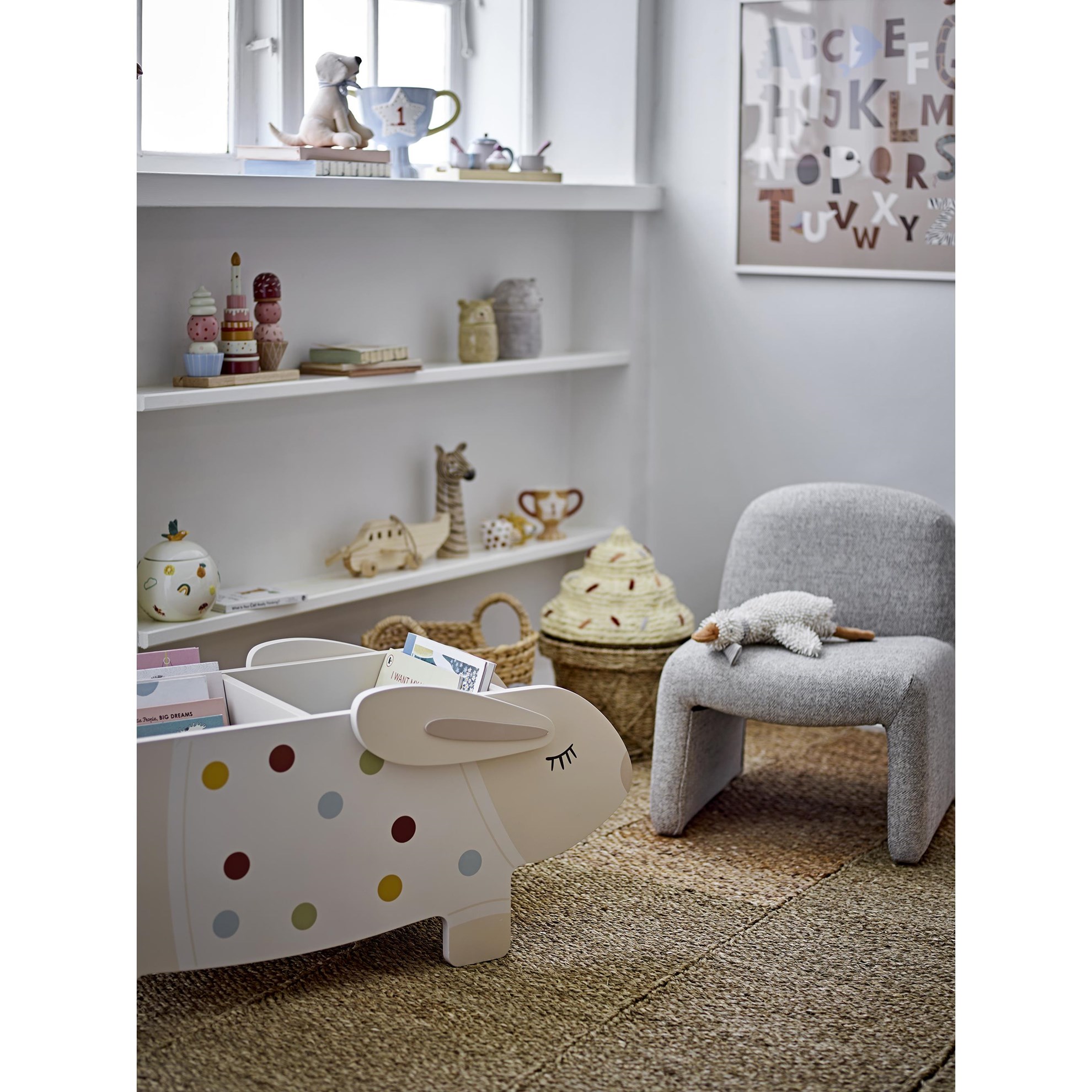 Koš s víkem CILLIE z mořské trávy zmrzlina V.41cm_1