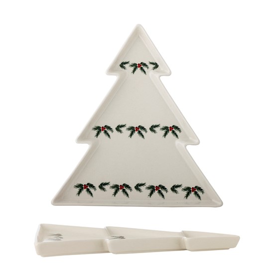 Kameninový tácek stromeček BERRY 26 cm s vánočním motivem_3