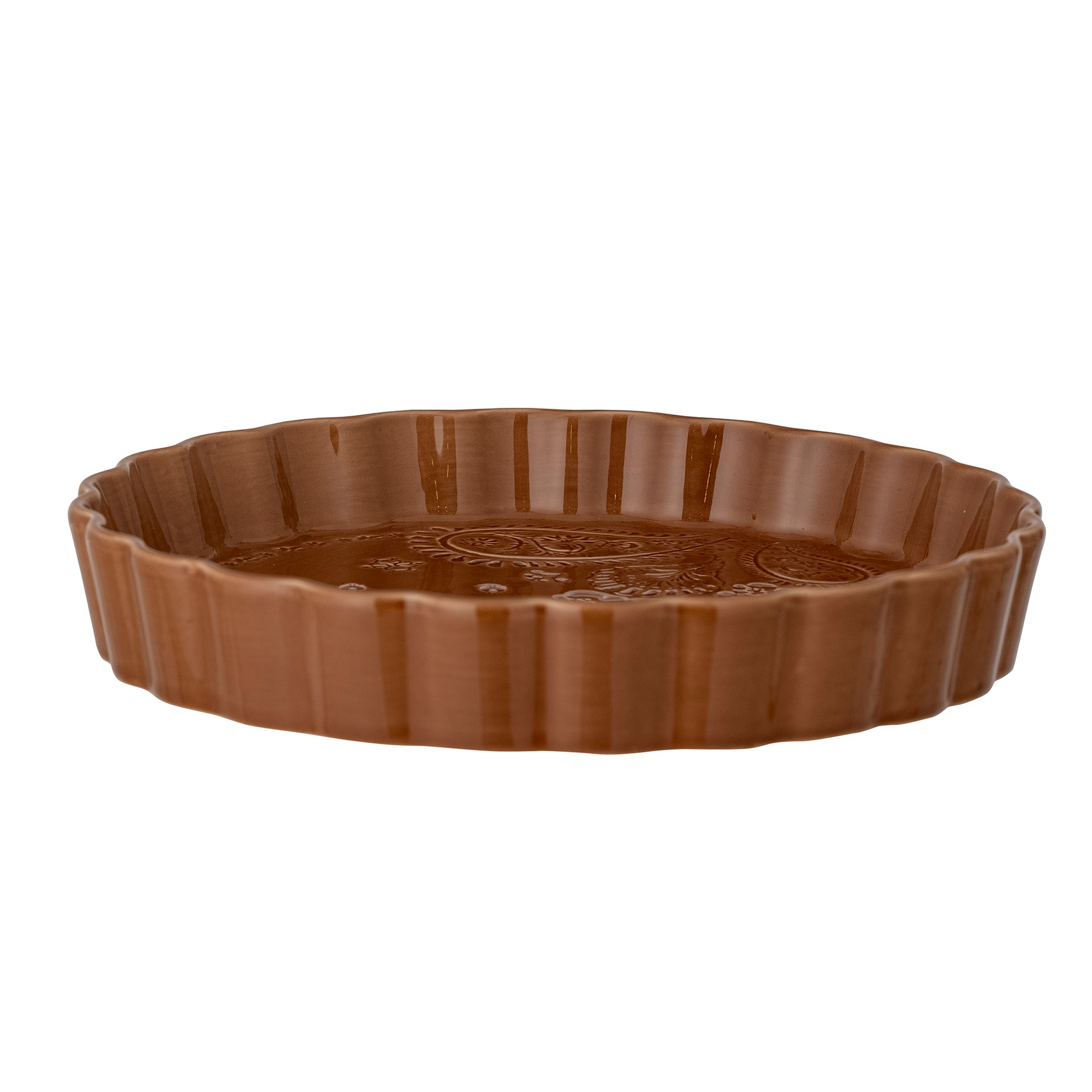 Kameninová forma na koláč RANI P.28cm hnědá_1